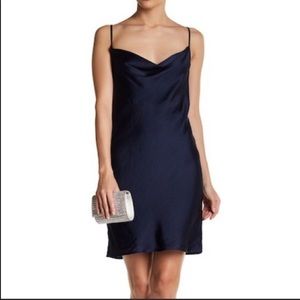 Bardot Navy Cowl Neck Slip Dress Size 6